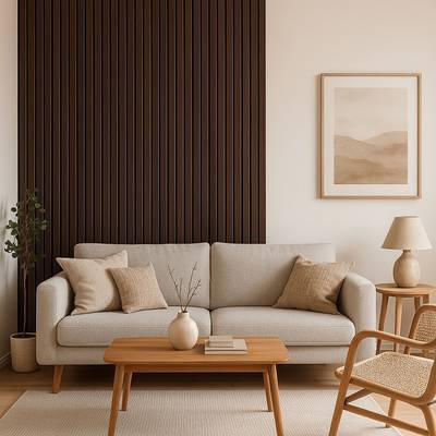 Akustiikkalevy 24x600x2440mm Walnus t.ruskea Akustiikkalevy 24x600x2440mm Walnus t.ruskea